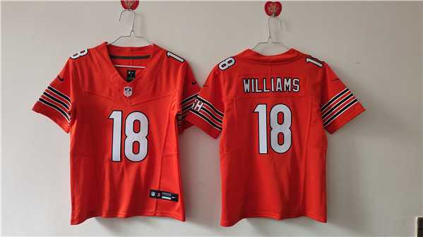 Women's Chicago Bears #18 Caleb Williams Orange 2024 Draft F.U.S.E. Vapor Football Stitched Jersey(Run Small),We sell and wholesale Women's Chicago Bears #18 Caleb Williams Orange 2024 Draft F.U.S.E. Vapor Football Stitched Jersey(Run Small) on line form chian!